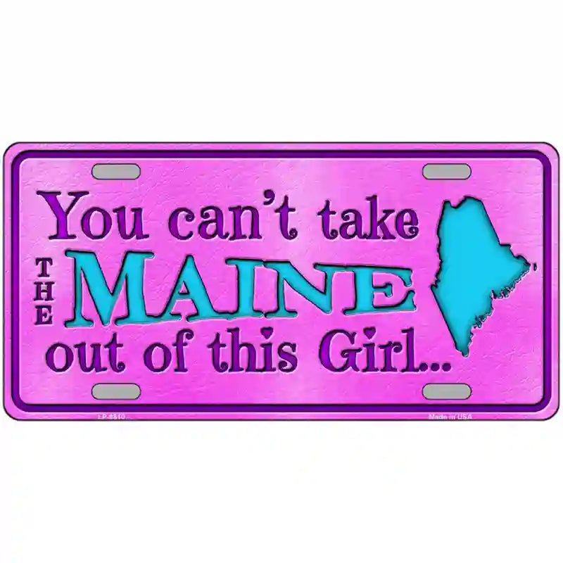 Maine Girl Novelty Metal License Plate 24" x 12" (LLP)