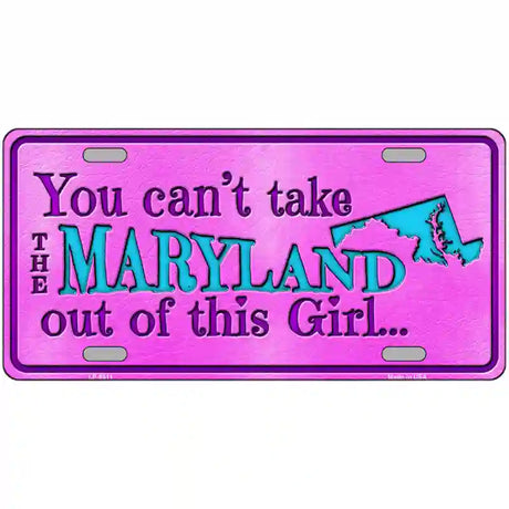 Maryland Girl Novelty Metal License Plate 24" x 12" (LLP)