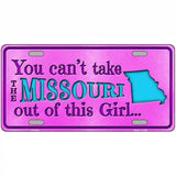 Missouri Girl Novelty Metal License Plate 24" x 12" (LLP)