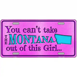 Montana Girl Novelty Metal License Plate 24" x 12" (LLP)