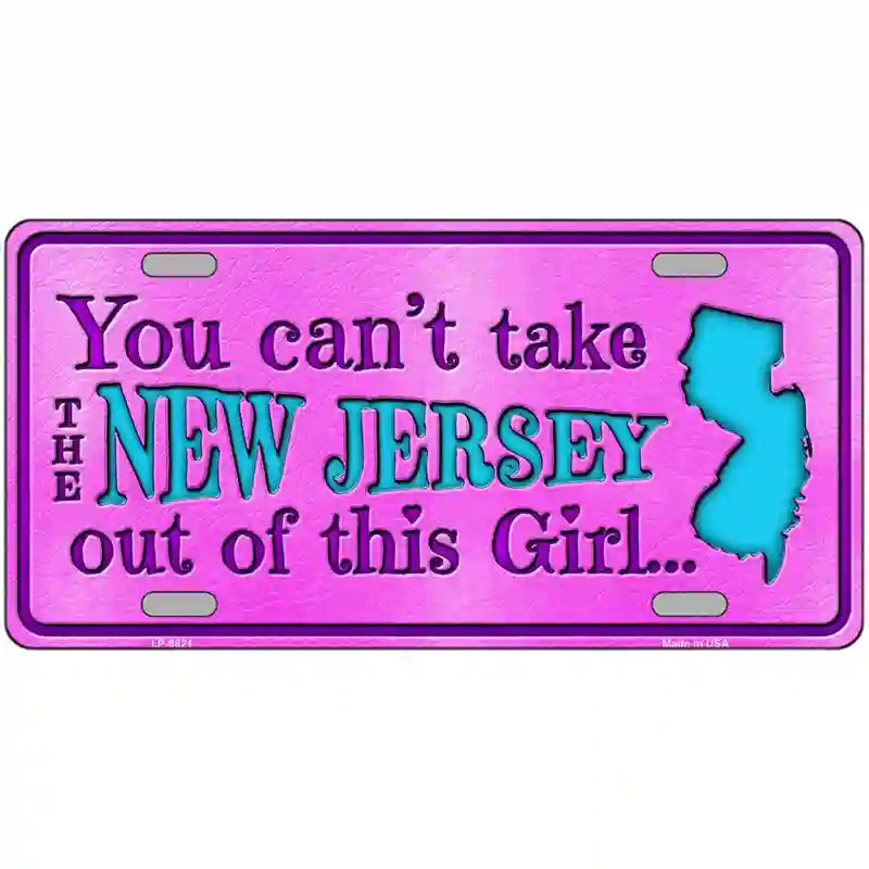 New Jersey Girl Novelty Metal License Plate 24" x 12" (LLP)