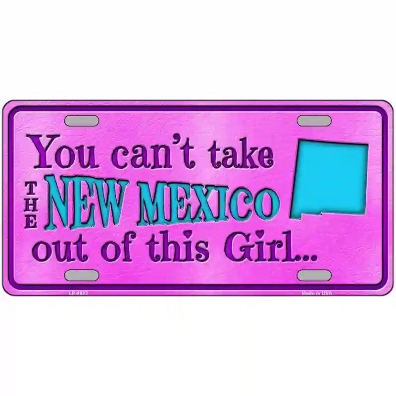 New Mexico Girl Novelty Metal License Plate 24" x 12" (LLP)