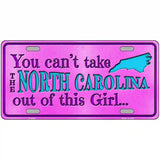 North Carolina Girl Novelty Metal License Plate 24" x 12" (LLP)