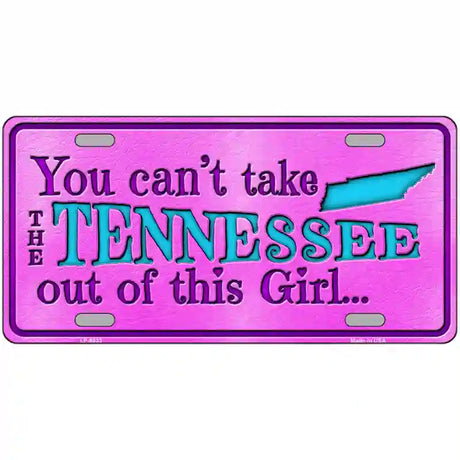 Tennessee Girl Novelty Metal License Plate 24" x 12" (LLP)