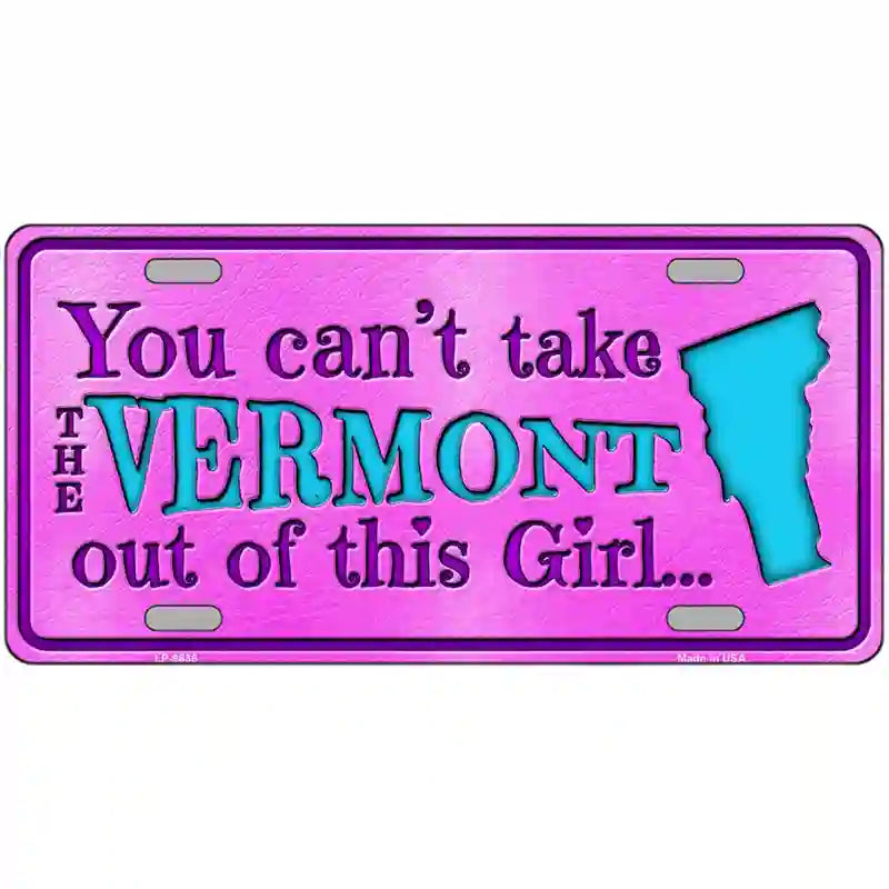 Vermont Girl Novelty Metal License Plate 24" x 12" (LLP)