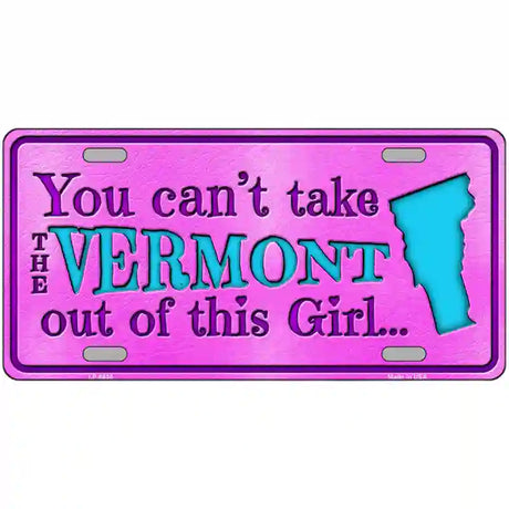 Vermont Girl Novelty Metal License Plate 24" x 12" (LLP)