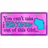 Wisconsin Girl Novelty Metal License Plate 24" x 12" (LLP)