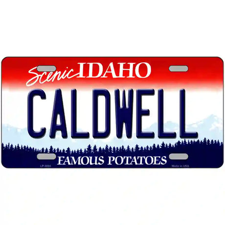 Caldwell Idaho Metal Novelty License Plate 24" x 12" (LLP)