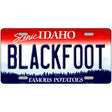 Blackfoot Idaho Metal Novelty License Plate 24" x 12" (LLP)