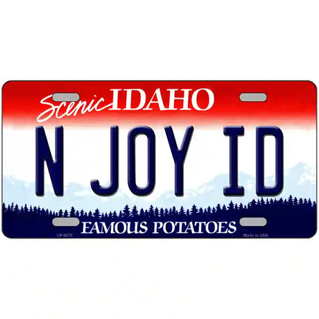 N Joy ID Idaho Metal Novelty License Plate 24" x 12" (LLP)