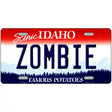 Zombie Idaho Metal Novelty License Plate 24" x 12" (LLP)