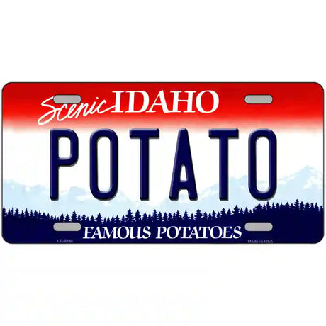 Potato Idaho Metal Novelty License Plate 24" x 12" (LLP)