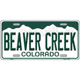 Beaver Creek Colorado Metal Novelty License Plate 24" x 12" (LLP)