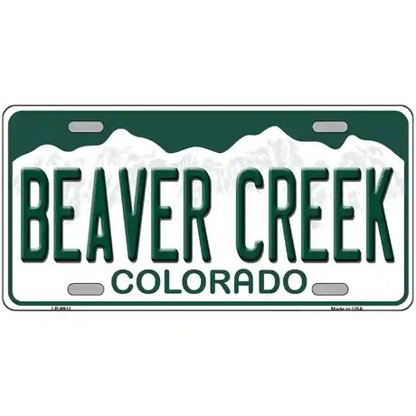 Beaver Creek Colorado Metal Novelty License Plate 24" x 12" (LLP)