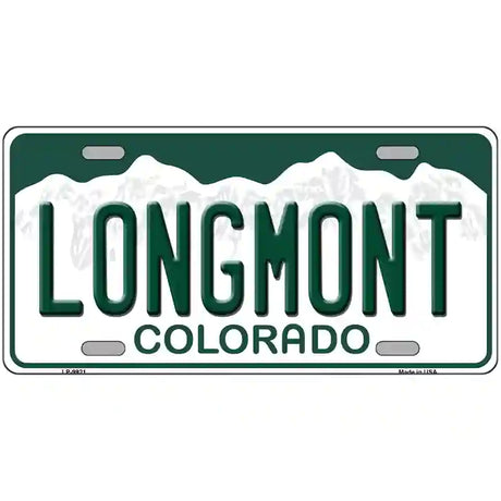 Longmont Colorado Metal Novelty License Plate 24" x 12" (LLP)