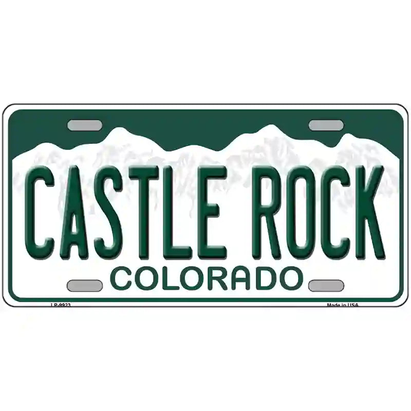 Castle Rock Colorado Metal Novelty License Plate 24" x 12" (LLP)