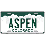 Aspen Colorado Metal Novelty License Plate 24" x 12" (LLP)