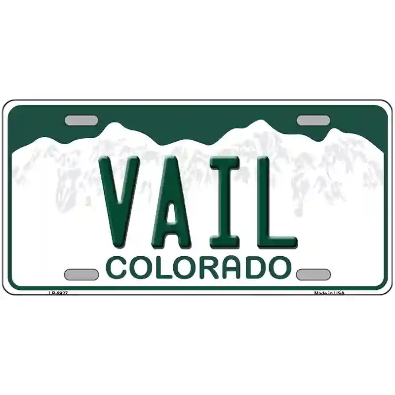 Vail Colorado Metal Novelty License Plate 24" x 12" (LLP)