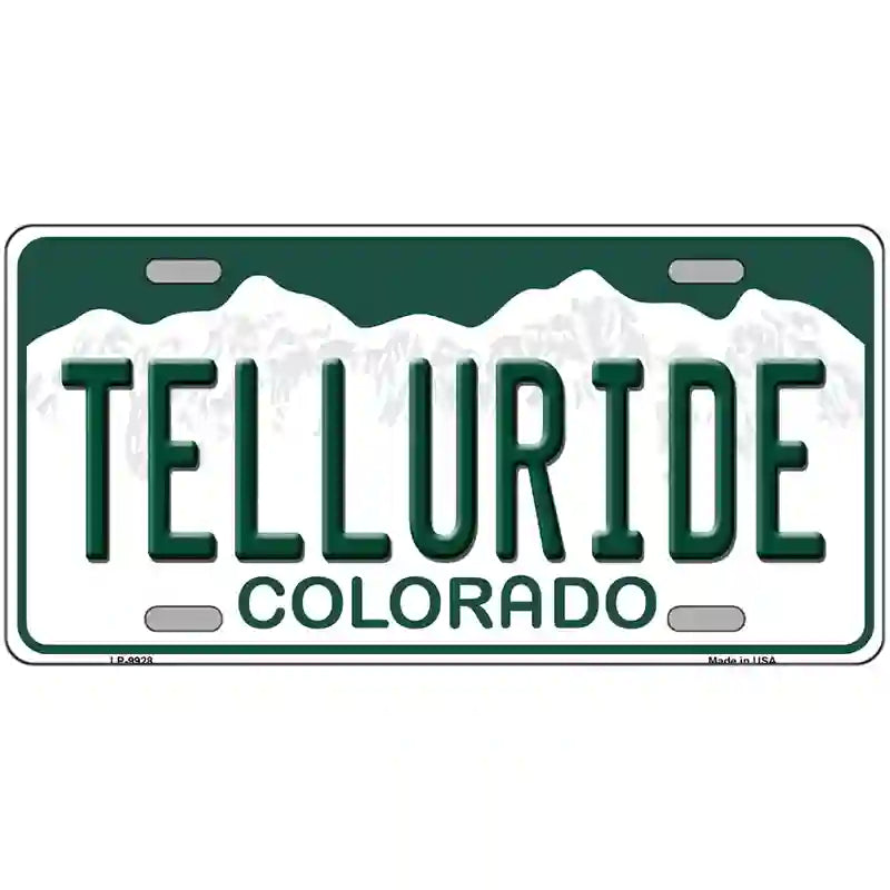 Telluride Colorado Metal Novelty License Plate 24" x 12" (LLP)