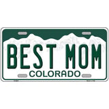 Best Mom Colorado Metal Novelty License Plate 24" x 12" (LLP)