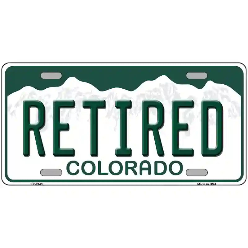 Retired Colorado Metal Novelty License Plate 24" x 12" (LLP)