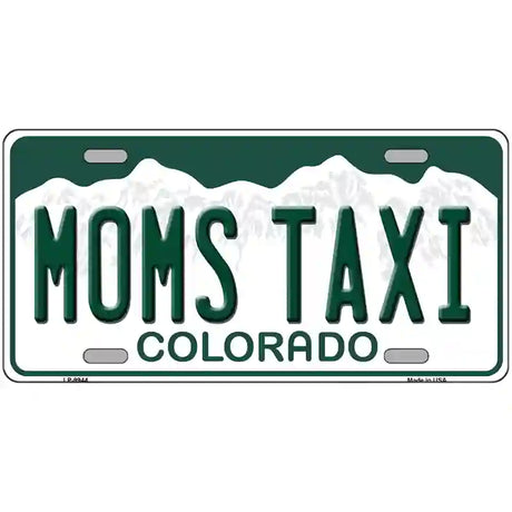 Moms Taxi Colorado Metal Novelty License Plate 24" x 12" (LLP)