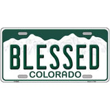 Blessed Colorado Metal Novelty License Plate 24" x 12" (LLP)