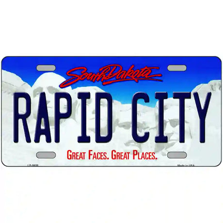 Rapid City South Dakota Metal Novelty License Plate 24" x 12" (LLP)