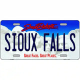 Sioux Falls South Dakota Metal Novelty License Plate 24" x 12" (LLP)