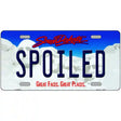 Spoiled South Dakota Metal Novelty License Plate 24" x 12" (LLP)