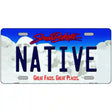 Native South Dakota Metal Novelty License Plate 24" x 12" (LLP)