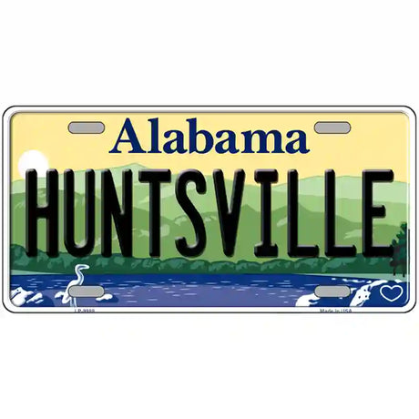 Huntsville Alabama Metal Novelty License Plate 24" x 12" (LLP)