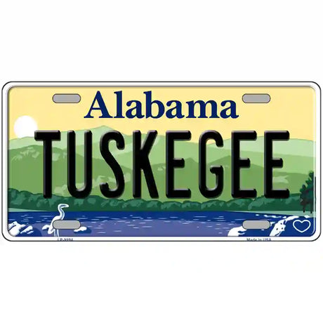 Tuskegee Alabama Metal Novelty License Plate 24" x 12" (LLP)