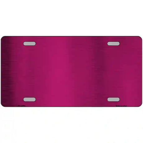 Pink Metallic Solid Metal Novelty License Plate 24" x 12" (LLPC)