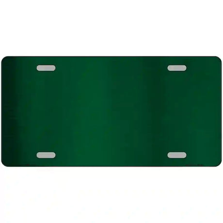 Green Metallic Solid Metal Novelty License Plate 24" x 12" (LLPC)