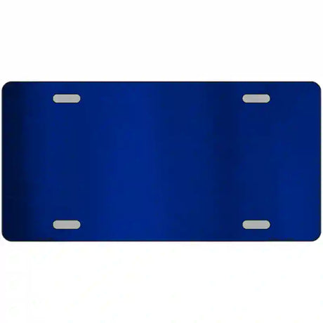 Blue Metallic Solid Metal Novelty License Plate 24" x 12" (LLPC)