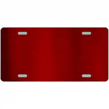 Red Metallic Solid Metal Novelty License Plate 24" x 12" (LLPC)