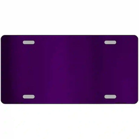 Purple Metallic Solid Metal Novelty License Plate 24" x 12" (LLPC)