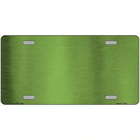 Lime Green Metallic Solid Metal Novelty License Plate 24" x 12" (LLPC)