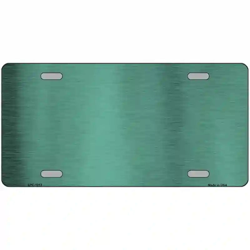 Teal Metallic Solid Metal Novelty License Plate 24" x 12" (LLPC)