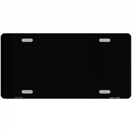 Black Metallic Solid Metal Novelty License Plate 24" x 12" (LLPC)