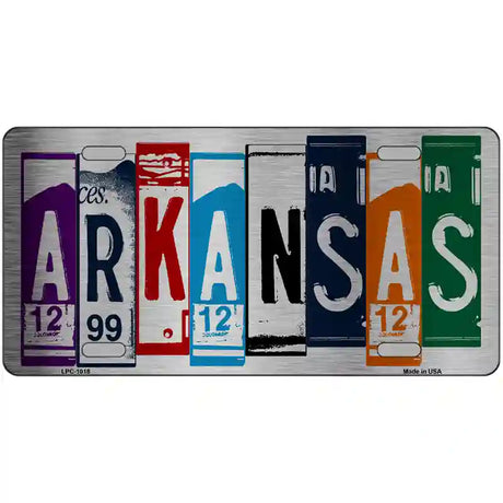 Arkansas License Plate Art Metal Novelty License Plate 24" x 12" (LLPC)