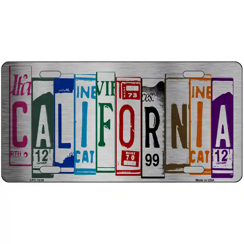 California License Plate Art Metal Novelty License Plate 24" x 12" (LLPC)