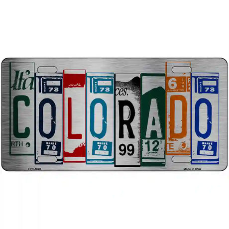 Colorado License Plate Art Metal Novelty License Plate 24" x 12" (LLPC)