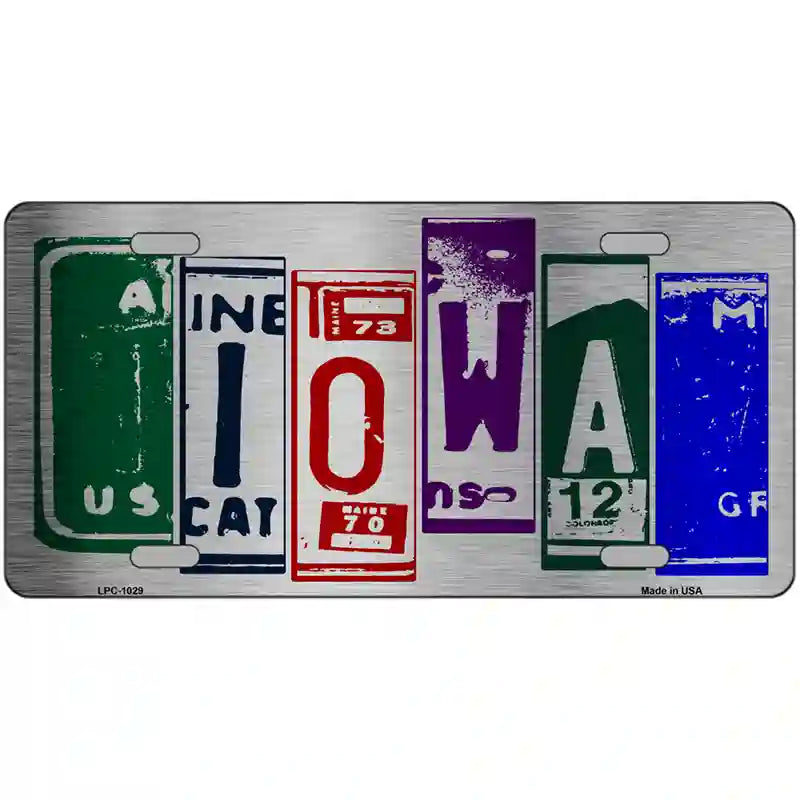 Iowa License Plate Art Metal Novelty License Plate 24" x 12" (LLPC)