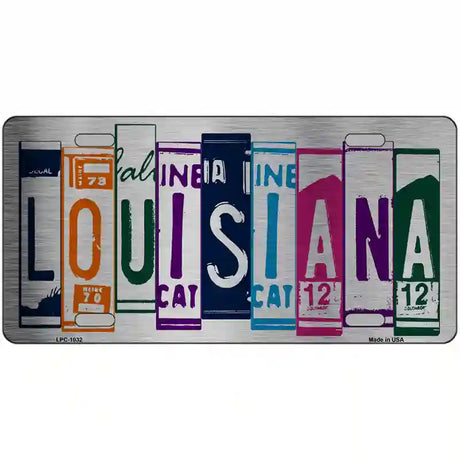 Louisiana License Plate Art Metal Novelty License Plate 24" x 12" (LLPC)