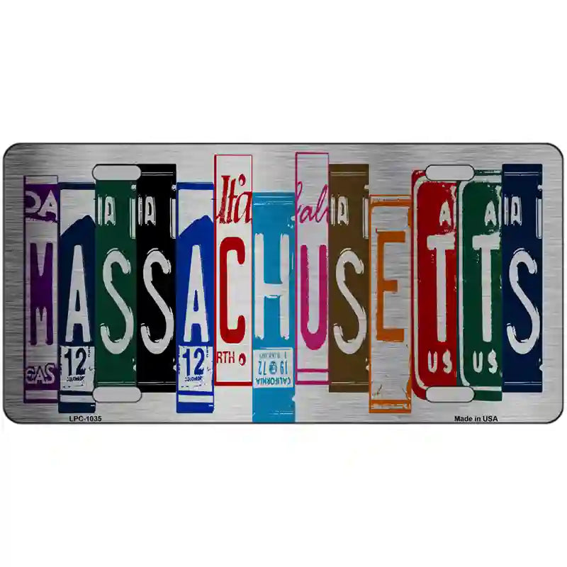 Massachusetts License Plate Art Metal Novelty License Plate 24" x 12" (LLPC)