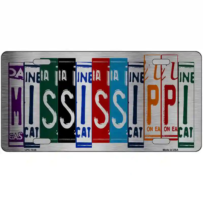 Mississippi License Plate Art Metal Novelty License Plate 24" x 12" (LLPC)