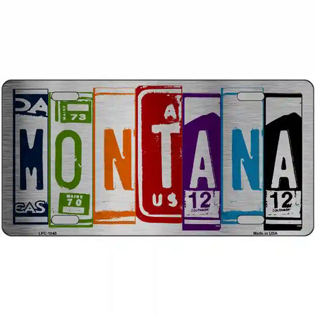 Montana License Plate Art Metal Novelty License Plate 24" x 12" (LLPC)