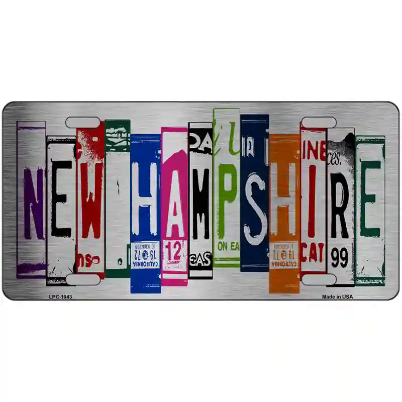 New Hampshire License Plate Art Metal Novelty License Plate 24" x 12" (LLPC)